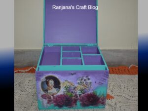 Decoupage On Jewelry Box Ranjana S Craft Blog