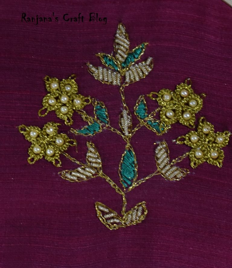 Design of the week- Zardozi embroidery - Ranjana's Craft Blog