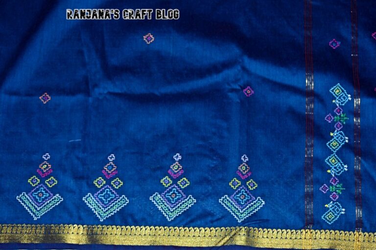 Hand Embroidered Saree Ranjanas Craft Blog 8342