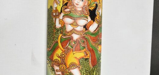 Kerala Mural painting on bamboo