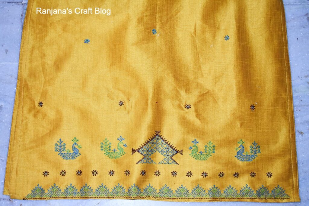 Kasuti embroidery on dress