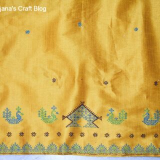 Kasuti embroidery on dress