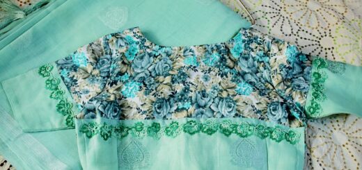 Blouse design with tatted lace