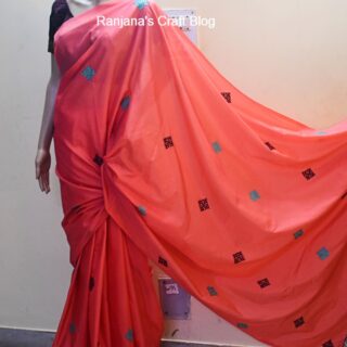 Kutch work on saree