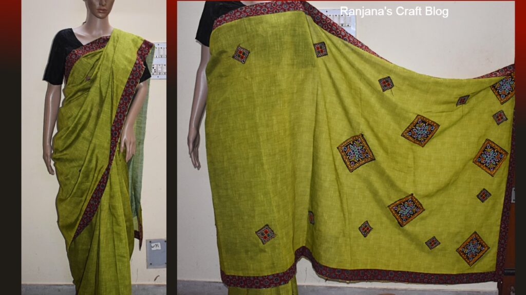 Patchwork saree