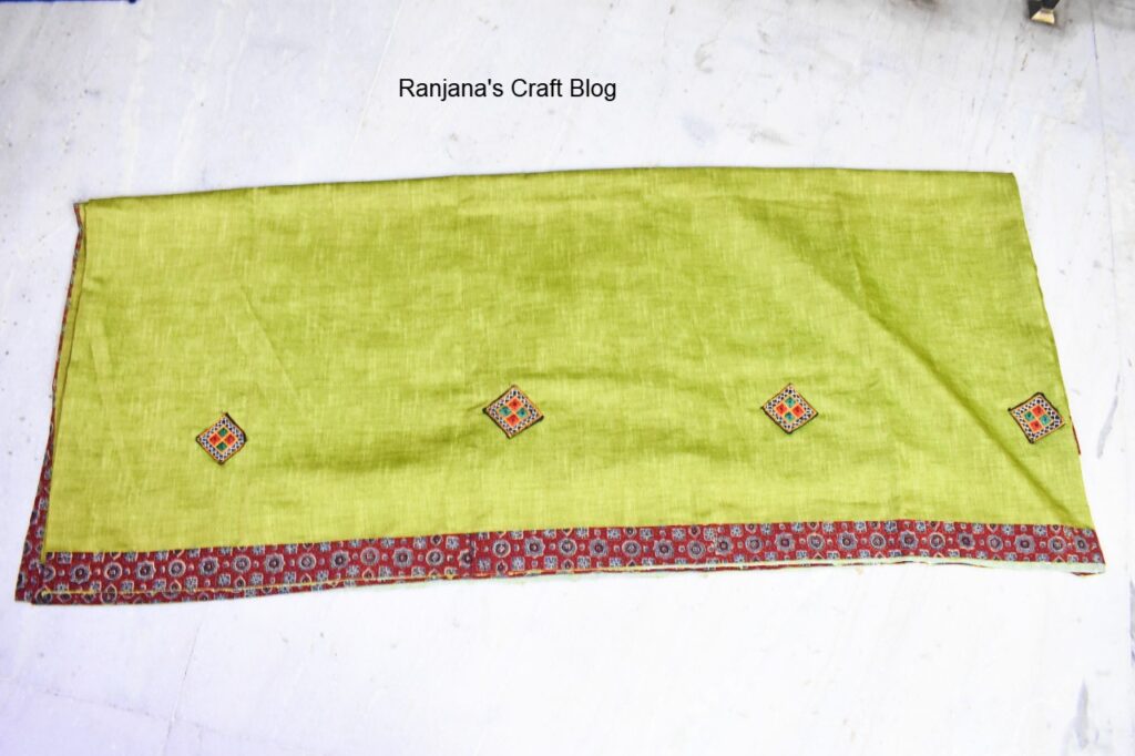 Patchwork saree